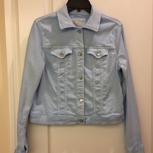 Michael Kors, Light Blue Denim‎ Jacket, Size Medium,  NWT